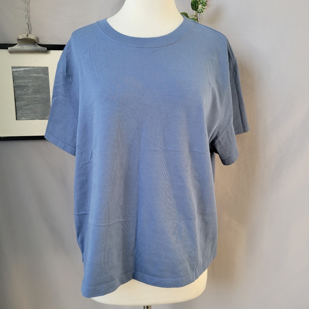 Lululemon Boxy Relaxed Fit Crew Neck Tee‎ Blue L